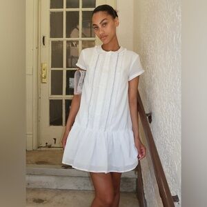 Armonia Button Up Dress in White